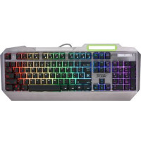 Defender Wired gaming keyboard Stainless steel GK-150DL RU,104 keys, RGB,19 Anti-Ghost